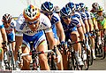 Cycling : Tour Qatar 2006 / Stage 1Tom BOONEN ( Bel ) / TRENTI Guido ( Ita ) / KNAVEN Servais ( Ned )Khalifa Stadium - Al Khor Corniche (131,5)Etape Rit